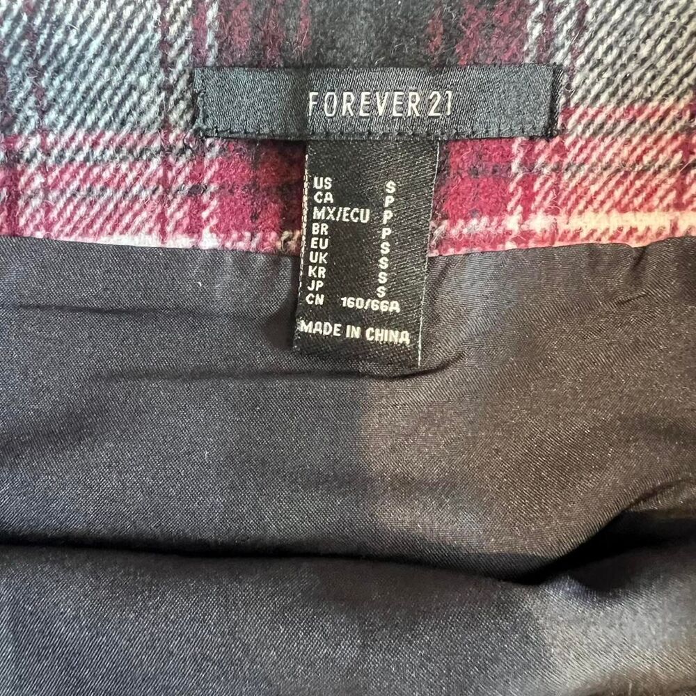 Forever-21 Women's Burgundy and Red Skirt - Picture 6 of 8